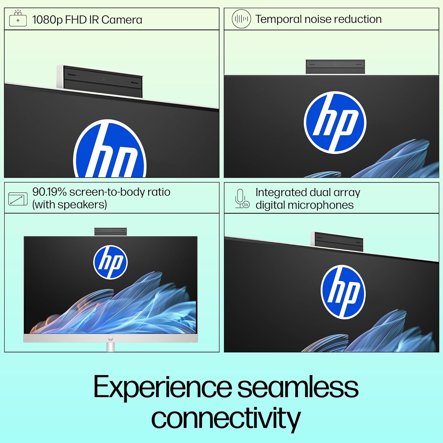 HP All-in-One, Intel Core Ultra 5 125U (16GB DDR5,1TB SSD) IPS, 300 nits, Anti-Glare, 27inch(68.6cm) FHD, Win11, M365, Office24, Shell White, 6.72kg, FHD IR tilt Camera w/Privacy shuttter, 27-cr1027in