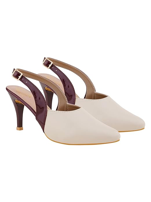 Shoetopia Women’s Pumps Heel Sandals | Stylish Slip-On Party Stiletto Mules for Women & Girls | Fashion High Heel Footwear