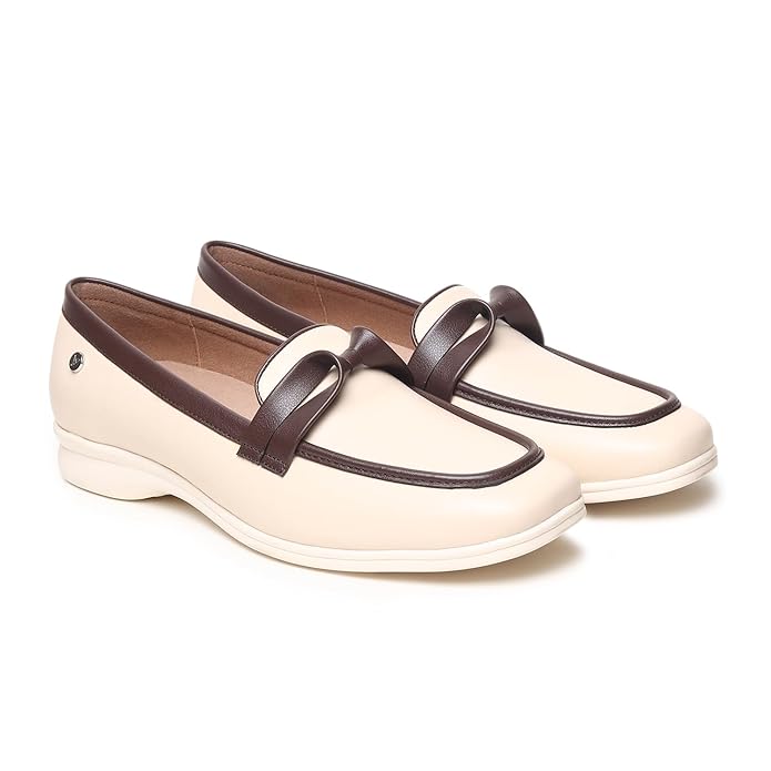 YOHO Bliss 004 Slip-on Loafers for Women | Comfortable & Stylish Flat | Fashion Moccasins with Footpharma Footbed | Perfect for Casual, Formal Shoe