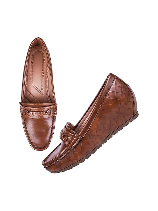 TRYME Trending and Comfortable Voguish Flat Bellies Slip On Wedges Loafer Casual and Formal for Womens and Girls