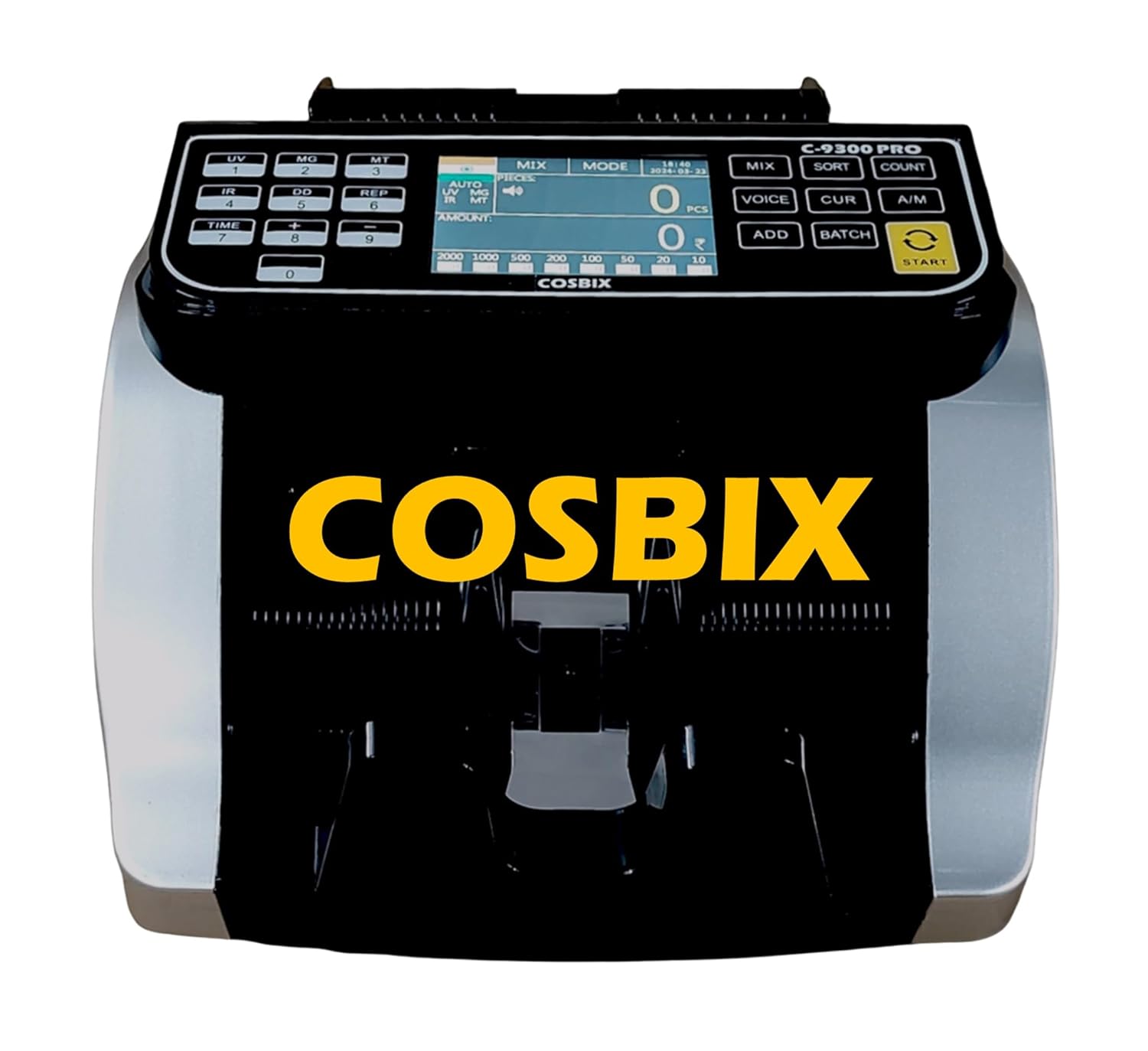 Cash Counting Machine with Fake Note Detection | UV/MG/IR/MT/CDS Sensors | Fast, Accurate & Reliable Currency Counter for Business, Retail & Office Use (C-9300 PRO Mix Value)