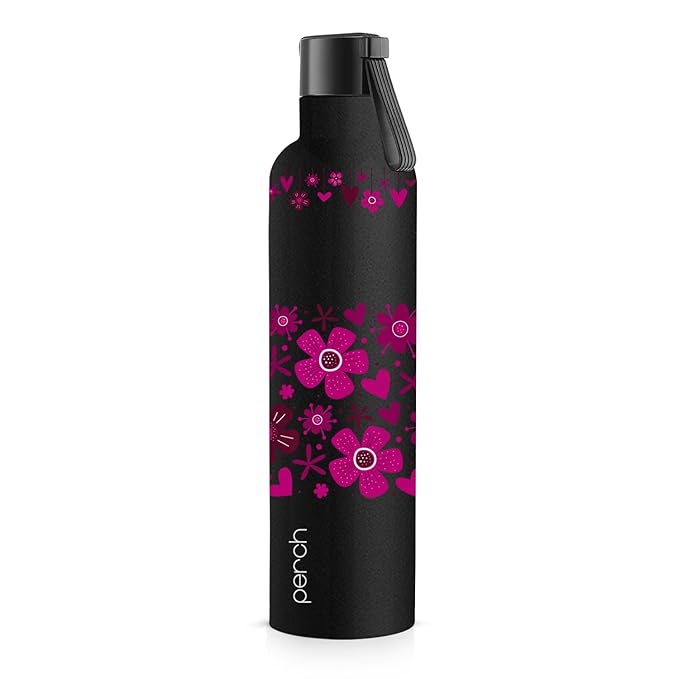 Perch Oasis Pro Insulated Steel Water Bottle 760ml | ISI Certified Hot & Cold Leakproof Flask | BPA-Free Valentine Gift Bottle for Couples, His & Her, Office, Gym & Home | Pandora