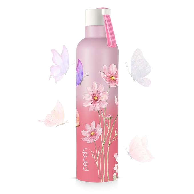 Perch Oasis Pro Insulated Steel Water Bottle 760ml | ISI Certified Hot & Cold Leakproof Flask | BPA-Free Valentine Gift Bottle for Couples, His & Her, Office, Gym & Home | Spring