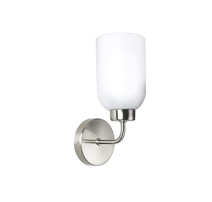 Philips Glow Nickel Wall Light | Decorative Indoor Wall Lamp For Bedroom & Hall | Bulb Base : E27 (Bulb Not Included)