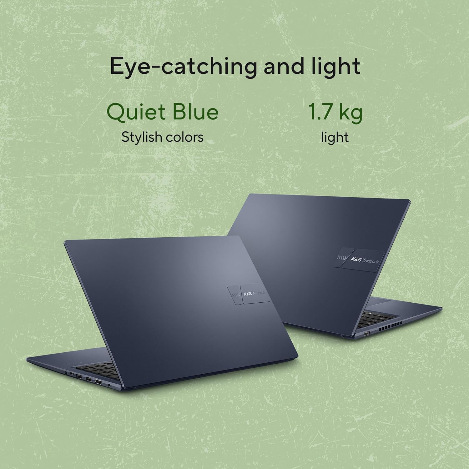 ASUS Vivobook 15, Smartchoice, AMD Ryzen 7 5825U, 16GB RAM, 512GB SSD, FHD 15.6", Windows 11, Office Home 2024, Quiet Blue, 1.7Kg, M1502YA-BQ703WS, AMD Radeon iGPU, M365 Basic (1Year)*, 42Whr Laptop