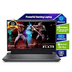 Dell G15, 13th Gen Intel Core i5-13450HX Processor, NVIDIA RTX 3050-6GB, (16GB RAM 1TB SSD) FHD 15.6"/39.62 cm, Orange Backlit Keyboard, Win 11, MS Office'24, Dark Shadow Grey, 2.65Kg Gaming Laptop