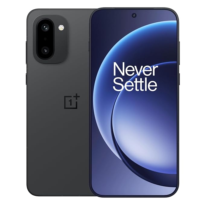 OnePlus 15R | 12GB+256GB | Charcoal Black | World's First Snapdragon® 8 Gen 5 | 7400mAh Battery | Personalised AI | Game-Changing 165Hz Display | IP68 IP69 IP66 & IP69K | 4K 120fps Video