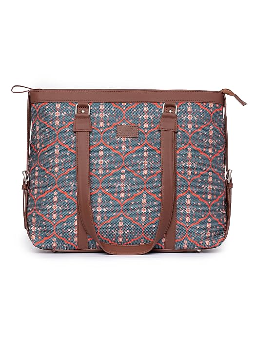 ZOUK Office Bag | Stylish Bags for Office Use | Laptop Bag 15.6 inch | Stylish Tote for Office Use | Purse for Women | Vegan Leather Handbag | Daily & Travel Use |