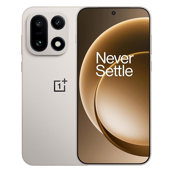 OnePlus 15 | 12GB+256GB | Sand Storm | India's First Snapdragon® 8 Elite Gen 5 | 7300mAh Battery | Personalised AI | Game-Changing 165Hz Display | Triple 50MP Camera with 4K 120fps Dolby Vision Visit the OnePlus Store