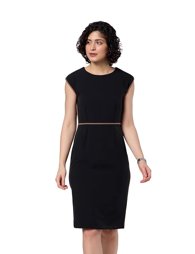 Symbol Premium Women's Sheath Dress (Knee Length | Desk-to-Dinner) (Available in Plus Sizes)