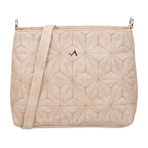 Metro Faux Leather Premium Zipper Casual Sling Bag For Women