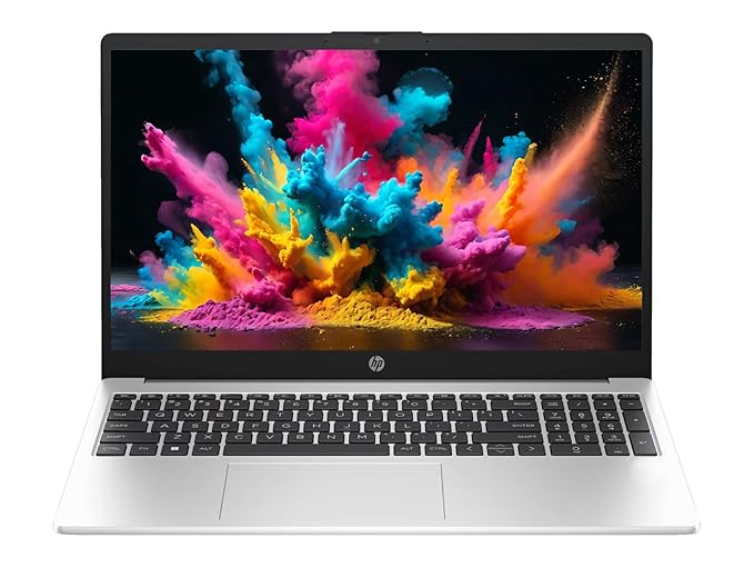 HP 15 (2026), AMD Ryzen 5 Hexa Core 7535U - (8 GB DDR5/512 GB SSD/AMD Radeon 660M Graphics/Windows 11 Pro) Thin and Light Business Laptop/15.6" FHD Display/Turbo Silver/Copilot Key/1.5kg/MS Office