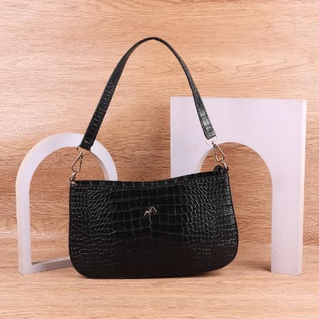Metro Faux Leather Premium Zipper Casual Shoulder Bag For Women