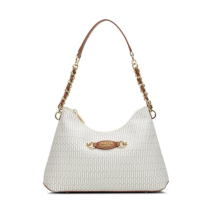Lavie Luxe Women's Monogram Jess Hobo Bag | Hobo Handbag for Work | Ladies purse | Stylish Shoulder Bag | Gift For Women