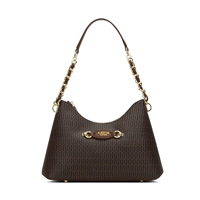 Lavie Luxe Women's Monogram Jess Hobo Bag | Hobo Handbag for Work | Ladies purse | Stylish Shoulder Bag | Gift For Women