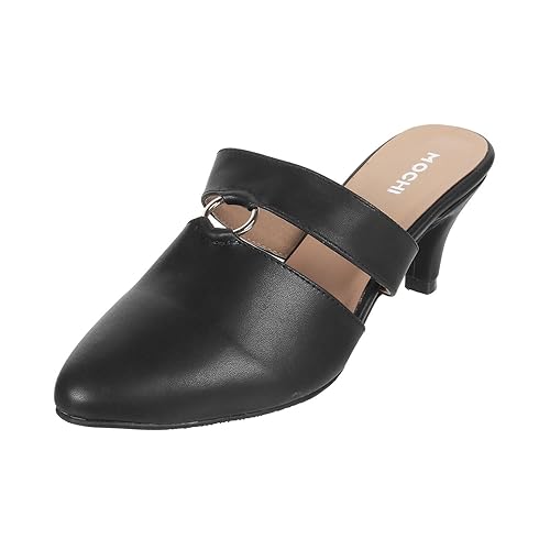 Mochi Women Kitten Heel Mules