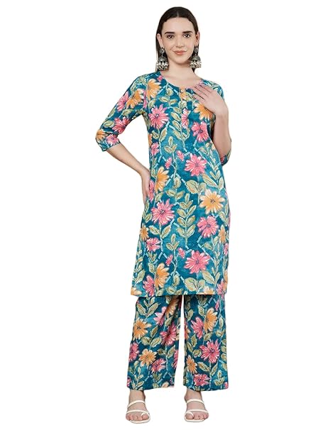 COTLAND Fashions Kurta and Pant/Palazzo Set for Women