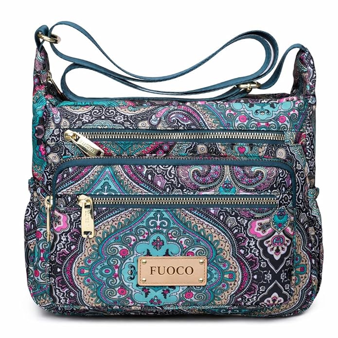 FUOCO Purse for Women Handbag| Office Shoulder Laptop Bag, College & Shopping | Stylish PU Vegan Leather Sling with Zipper | Big Side Bag | Everyday Travel Tote Party Purse