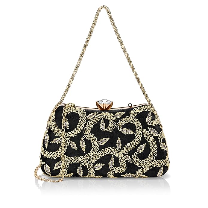 Lavie Signature Women's Trenton Handle Framed Clutch | Ladies Purse | Gift For Women