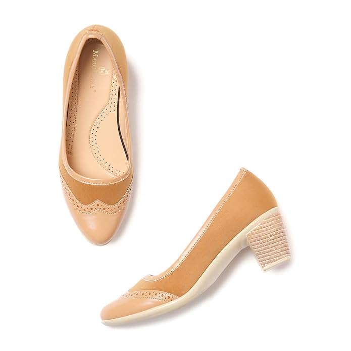 Marc Loire Women’s Smart Casual Block Heel Pump Shoes for Every Occassion