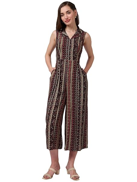 Globus Womens Women Jumpsuit (3641401002_Wine_S)