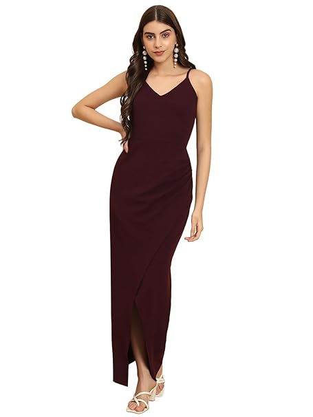 Trend Arrest.ed Women's Bodycon Midi Dress | Casual & Night Out Fit | Slim Fit Stretch Fabric