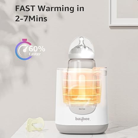 Baybee 10-in-1 Baby Bottle Warmer & Sterilizer | Bottle Warmer for Heat Food, Thaw, Sterilizing & Keep Warm | Fast Bottle Warmer with Accurate Temperature Control for Breastmilk & Formula for Bottles