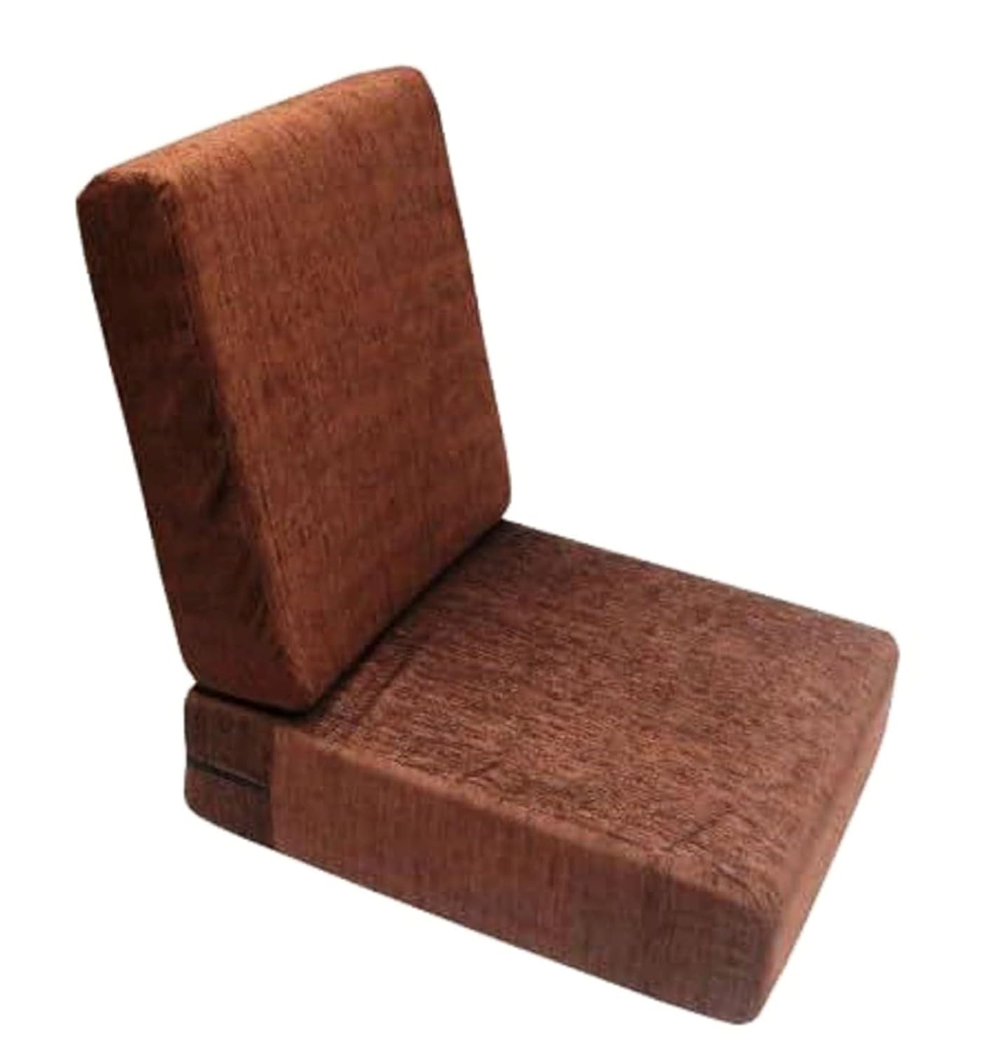 High Density Premium Sofa Seat & Handmade Back Foam Cushions with Washable Zip Cover Non-Wrinkles Cushion Sofa Gaddi for Multipurpose Uses � Seat 22"x21"x5" & Back 18"x21"x4", 32 Density | Dark Brown