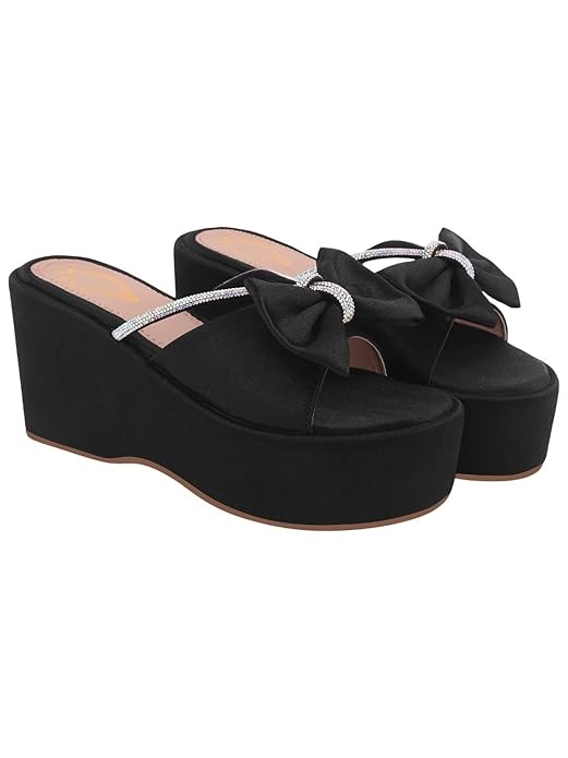 Shoetopia Embellished Wedges For Women & Girls