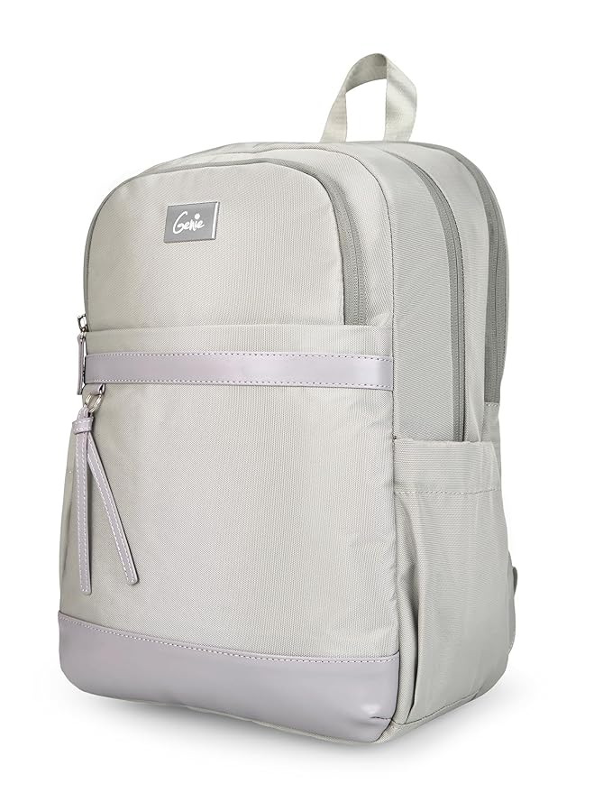 Genie Tuscany & Clea & Sleek Formal Backpack For Girls |16 Inch-27 Litres With 2 Compartments with Laptop, Multiple Pockets And Trolley Sleeve |Best For Laptop, Cables & College/Work Must-Haves