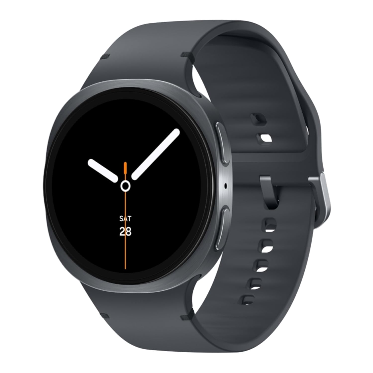 Samsung Galaxy Watch8 (40mm, Bluetooth, Graphite) with 3nm Processor | Dual GPS | Sapphire Glass & Armor Aluminum | 5ATM & IP68 | BP, ECG, IHRN & Vascular Load Monitoring | Anti-oxidant Index