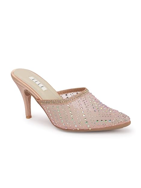 Elle Women ComfortableStiletto Heel Pointed Toe Slip-Onfashion Shoes for Daily use, Office use, Casual use