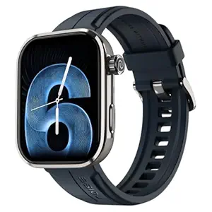 Noise Pro 6 Max Smart Watch:Intelligent AI, Endless AI Watch Faces, AI Companion, 1.96” AMOLED, Stainless Steel Build, Built-in GPS, 5 ATM, EN2 Processor, for iOS & Android(Blue Titanium)