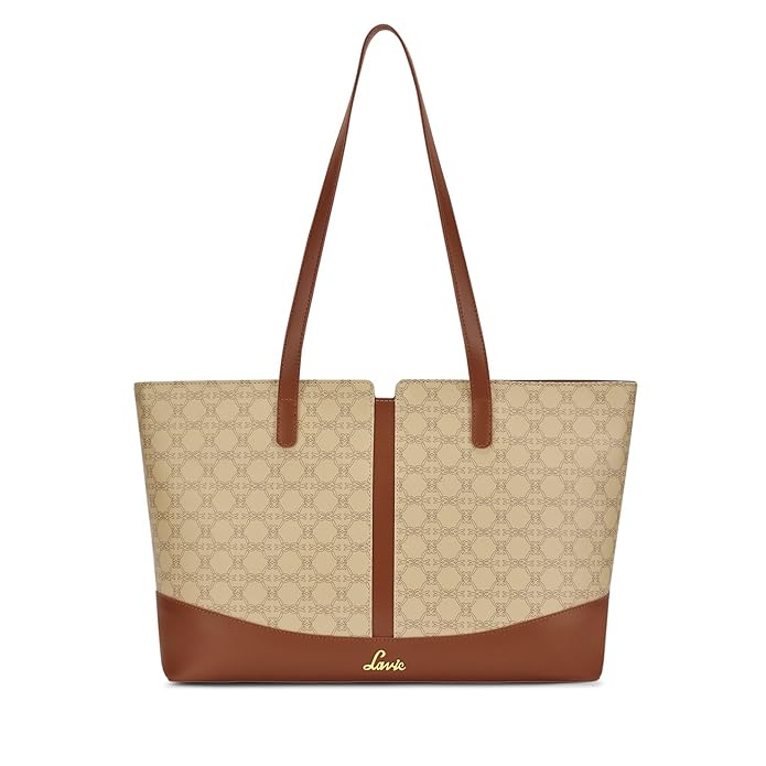 Lavie Women's Mono Freya Monogram Print Tote Bag for Women | Tote Bag for Work | Ladies purse | Stylish Shoulder Bag | Gift for Women