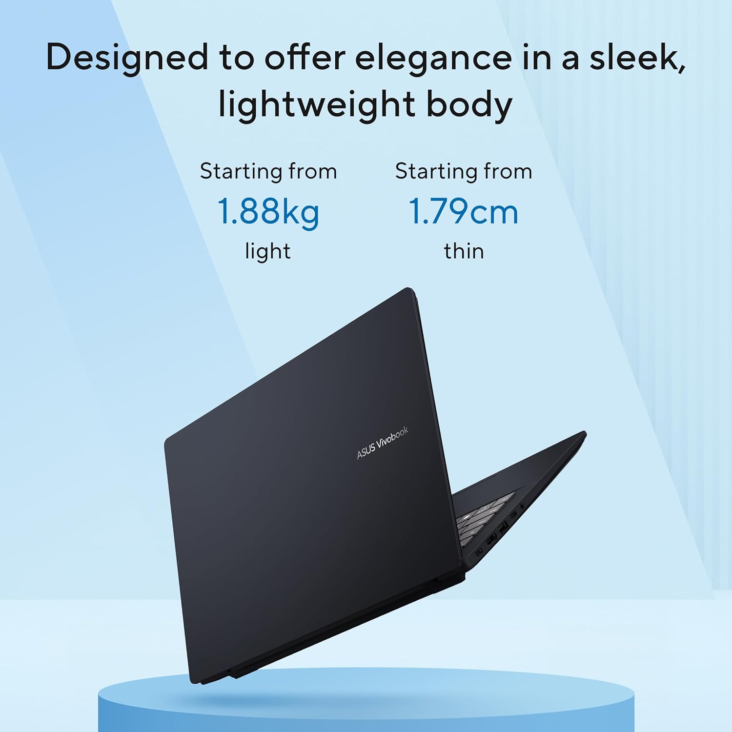 ASUS Vivobook 16,Smartchoice, Intel Core Ultra 5 (Series 2),16GB RAM,512GB SSD,FHD+,16",60Hz,Backlit Keyboard,Windows 11,M365 Basic (1Y), Office Home 2024,Blue,1.88 kg X1607CA-MB139WS, Thin & Light