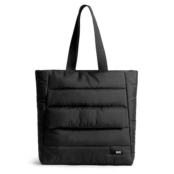 DailyObjects Idyll Tote Bag for Girls and Women| Crafted using Soft-Touch & Water-Repellent Polyester | Polyfill Cushioning on the Inside | Holds Any laptops upto 14’’
