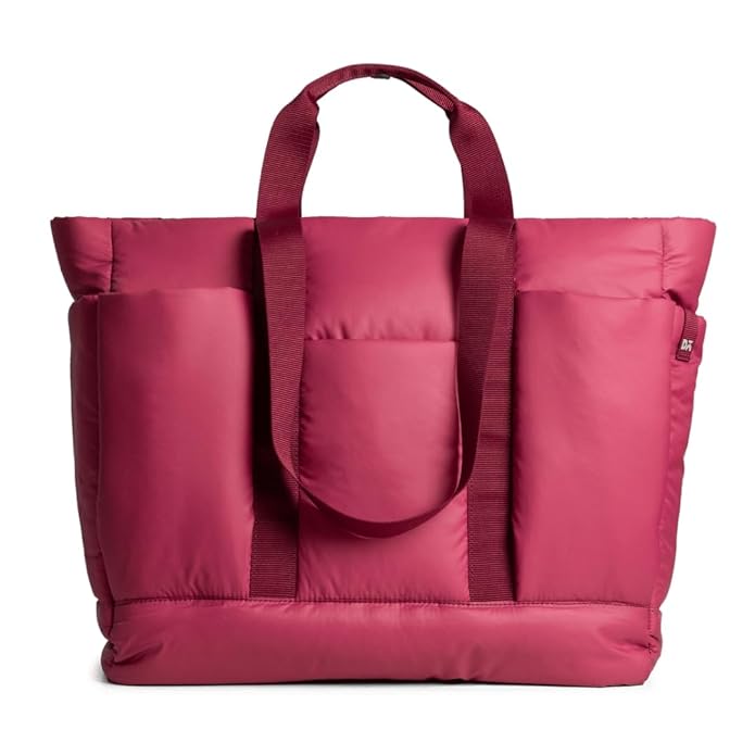 DailyObjects Idyll Tote Bag for Girls and Women| Crafted using Soft-Touch & Water-Repellent Polyester | Polyfill Cushioning on the Inside | Holds Any laptops upto 14’’