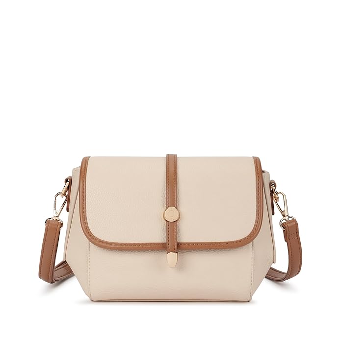 Fastrack Orbit Flap Sling | Faux-Leather Women’s Sling Bag | Spacious Compartment & Detachable Strap for Daily Use
