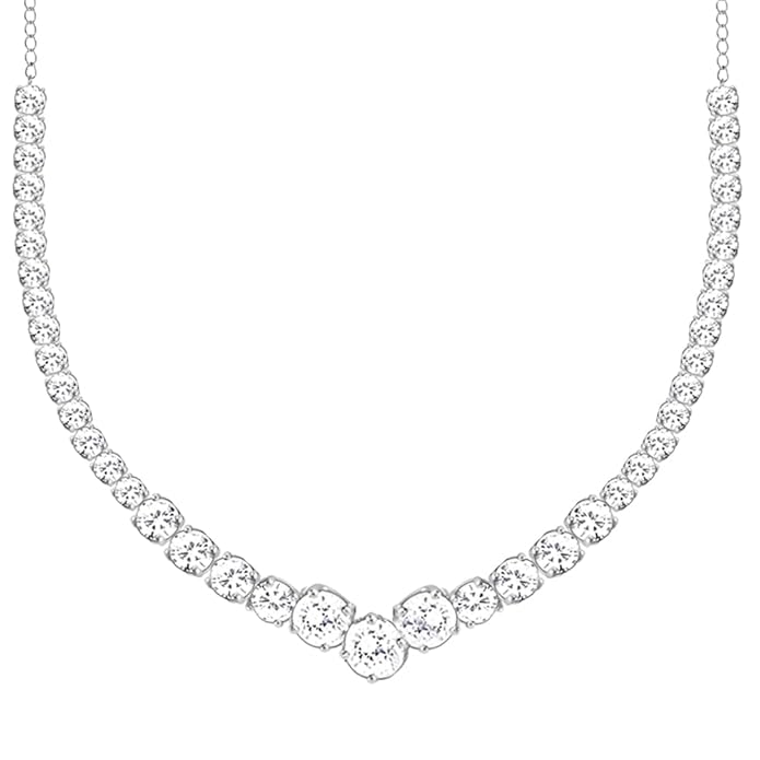 GIVA 925 Silver Zirconia Necklace| Necklace to Gift Women & Girls | With Certificate of Authenticity and 925 Stamp | 6 Months Warranty*
