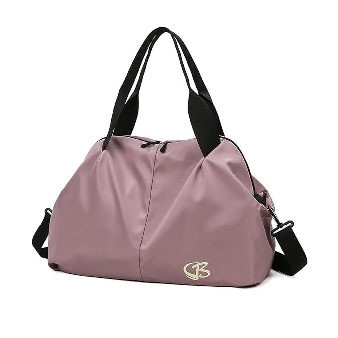 PALAY® Gym Bag for Women Light Purple Sports Duffle Bag with Wet Compartment Carry On Overnight Weekend Travel Bags Lightweight Waterproof Luggage Bags for Women