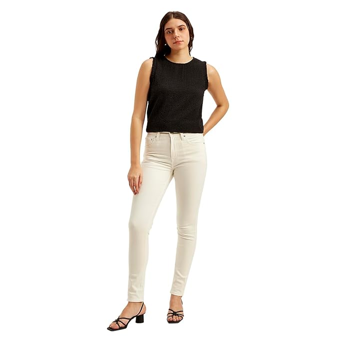 Women's High Rise 721 Skinny Off-White Jeans