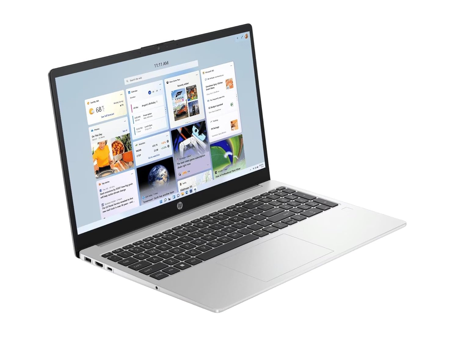 HP 15 (i5 14th Gen), Intel Core 5, 16GB RAM (Upgradeable), 512GB SSD, FHD, Anti-Glare, 15.6''/39.6cm, Win11, M365 Basic(1yr), Office24, Silver,1.59kg, fd0682tu, FHD Camera w/Shutter, Backlit Laptop