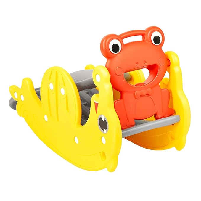 Amazon Brand-Jam & Honey 2 in 1 Casual Foldable Slide and Rocker for Kids|Multi-Purpose Toy for Party Or Return Gift (18 Months 4 Years Only)