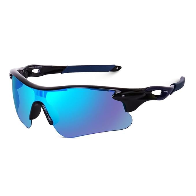 Black Jones Sports Sunglasses for men and women Cycling Mountain Travelling Cricket Trekking Baseball Fishing Cycling Running Golf Motorcycle Tac Glasses UV400