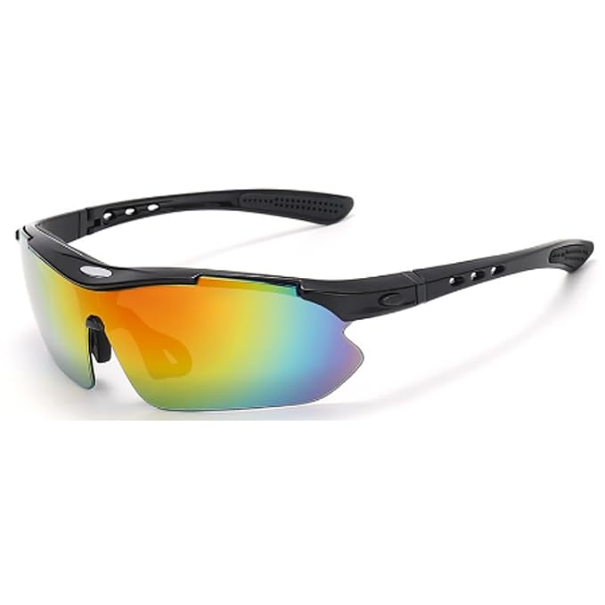 Karsaer Polarized Cycling Sunglasses Men Women Outdoor Driving Sports Sunglasses Mirror Lenses E1130