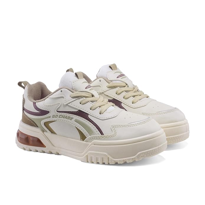 ASIAN Victoria-01 Chunky Sneakers for Women & Girls | Lightweight Fashion Shoes with Cushioned Sole, Cool Colour Design & Stylish Look for Casual Wear, Travel, College & Outfits