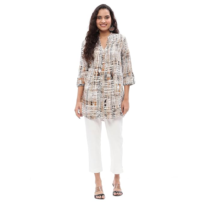 BIBA Women Cotton Blend Slim Pants