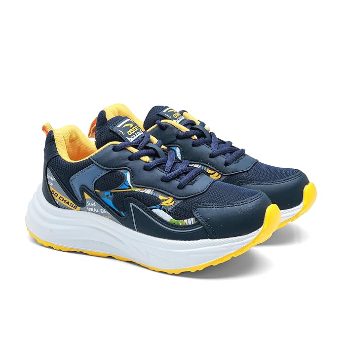 ASIAN Adventure-52 Kids Shoes | Lightweight Sporty Kicks, Breathable Running Shoes, Secure Fit with Memory Foam Technology, Durable Grip Outsole | Stylish Sports Shoes for Boys & Girls