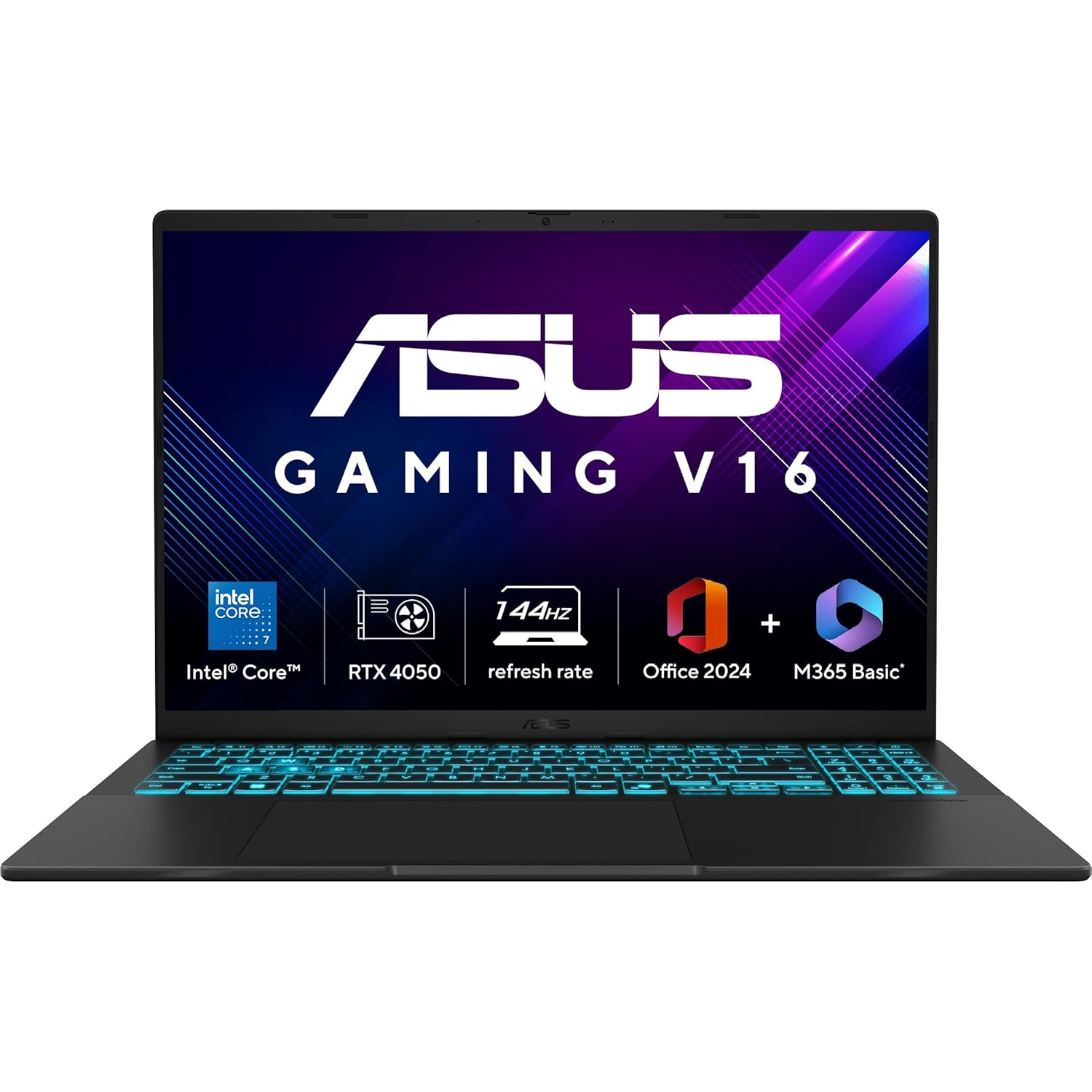 ASUS TUF F16, 14th Gen,Intel Core i7 14650HX,RTX 5060-8GB,16GB,1TB,FHD+,16",165Hz,90WHrs,Windows 11,M365 Basic (1Year)*,Office 2024,Jaeger Gray,2.2 Kg, FX608JMR-RV049WS, Gaming Laptop
