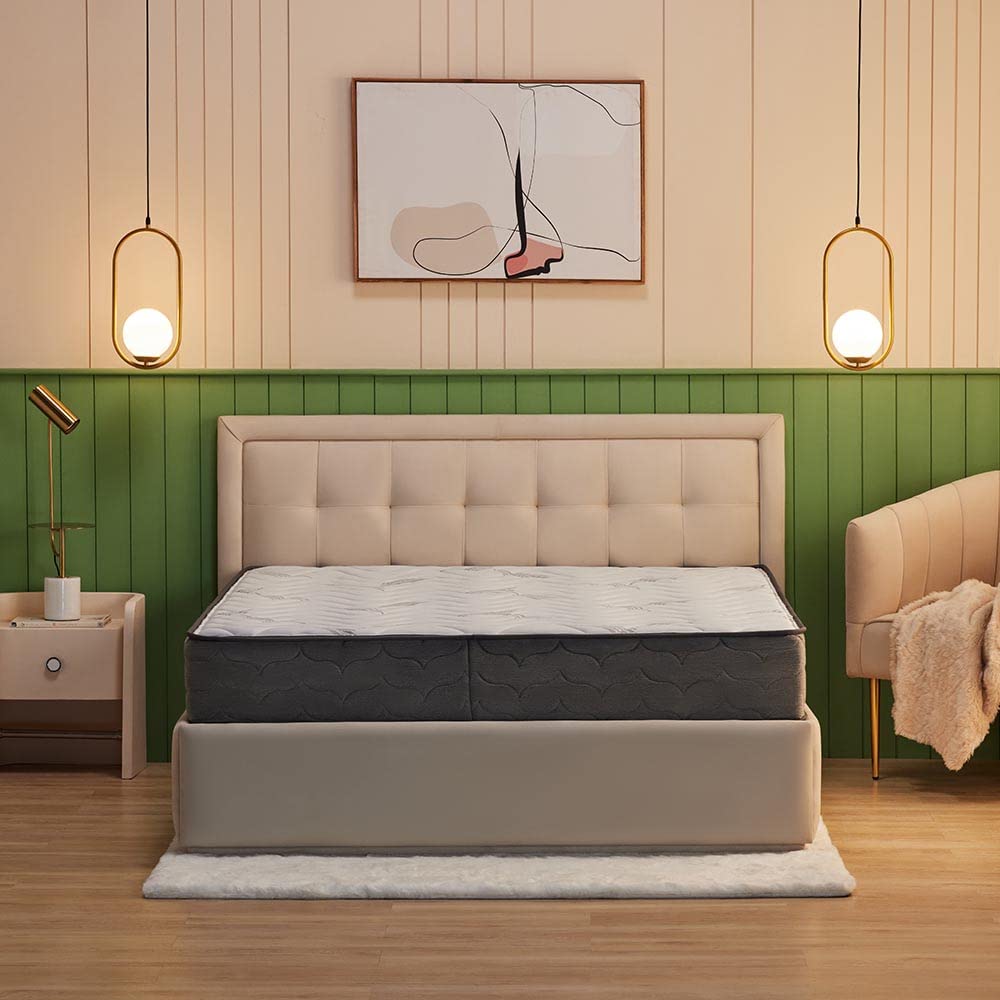 Wakefit ShapeSense Orthopedic Infiniti Memory Foam Mattress | 12 Years Warranty | King Size Mattress | 8-Inch Bed Mattress | 78x72x8 inches, Medium Firm, Space Grey